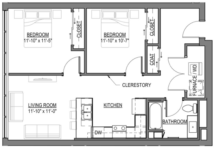 Wheatley-Floor-Plan-2bed-2bath-2C-855-SF