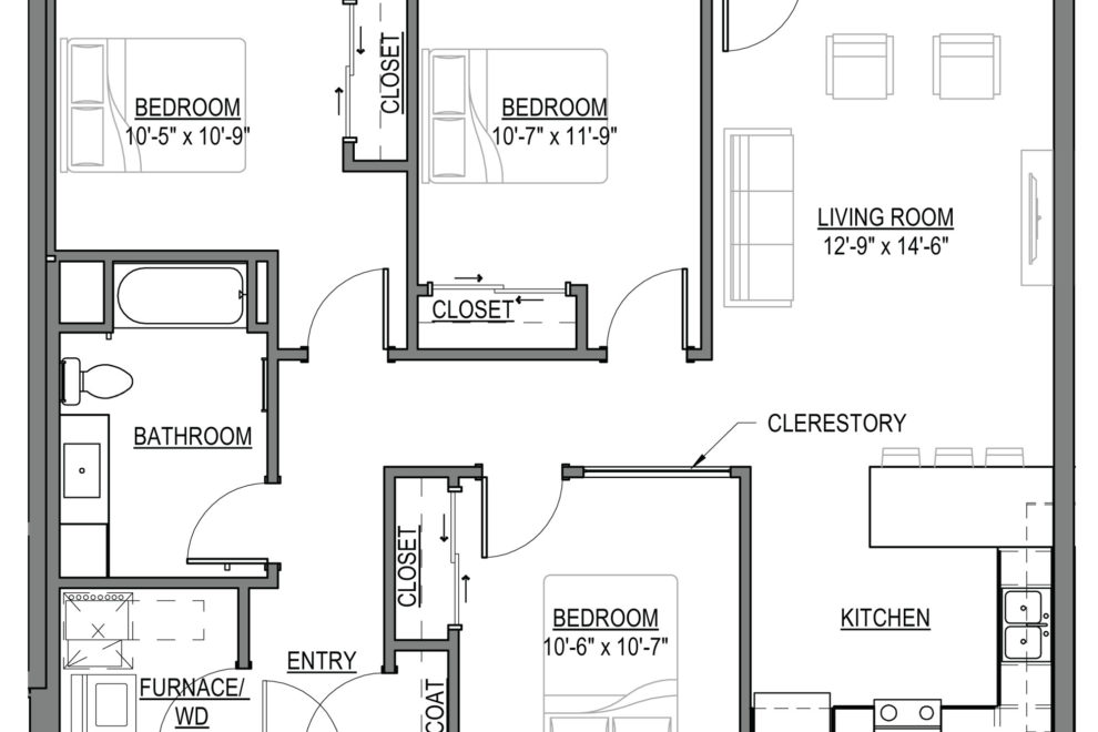 Wheatley-Floor-Plan-3bed-1bath-DE-3B-1100-SF